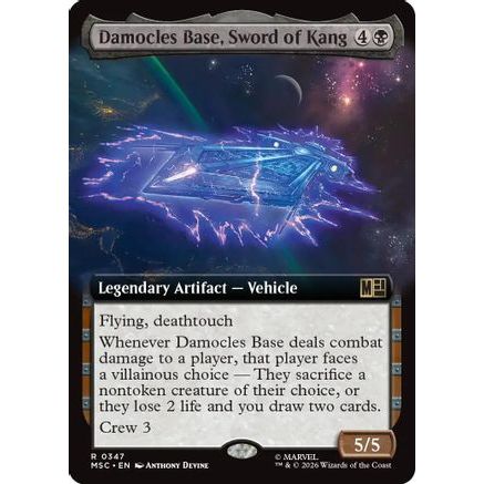 Damocles Base, Sword of Kang (Extended Art) (MSC-347) - Commander: Marvel Super Heroes Foil