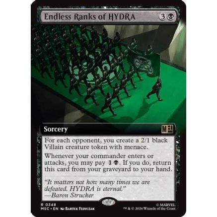 Endless Ranks of HYDRA (Extended Art) (MSC-348) - Commander: Marvel Super Heroes Foil