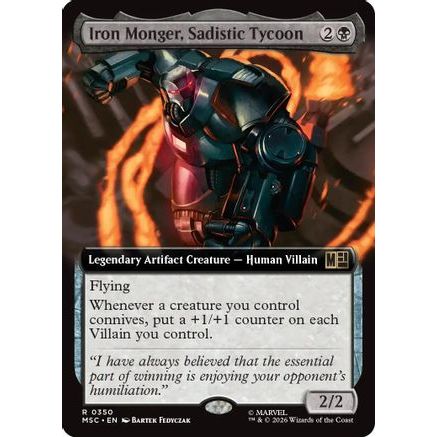 Iron Monger, Sadistic Tycoon (Extended Art) (MSC-350) - Commander: Marvel Super Heroes