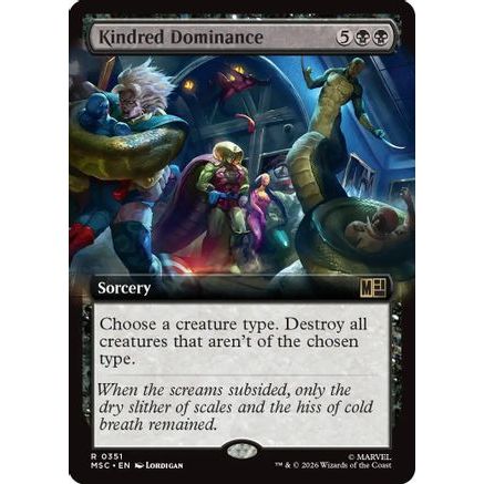 Kindred Dominance (Extended Art) (MSC-351) - Commander: Marvel Super Heroes Foil