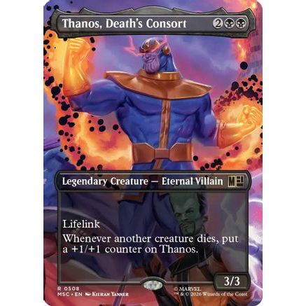 Thanos, Death's Consort (Extended Art) (MSC-508) - Commander: Marvel Super Heroes