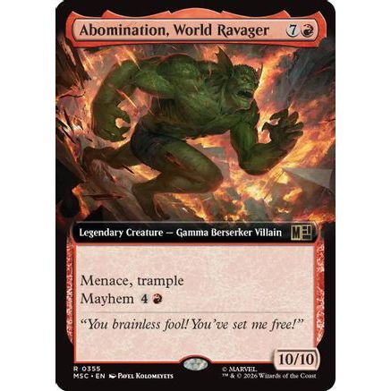 Abomination, World Ravager (Extended Art) (MSC-355) - Commander: Marvel Super Heroes