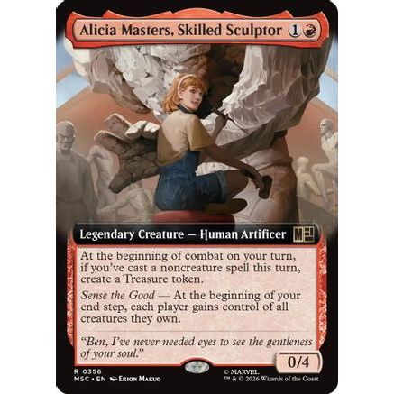 Alicia Masters, Skilled Sculptor (Extended Art) (MSC-356) - Commander: Marvel Super Heroes Foil