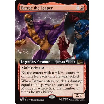 Batroc the Leaper (Extended Art) (MSC-357) - Commander: Marvel Super Heroes Foil