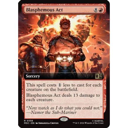 Blasphemous Act (Extended Art) (MSC-358) - Commander: Marvel Super Heroes