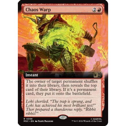 Chaos Warp (Extended Art) (MSC-359) - Commander: Marvel Super Heroes Foil