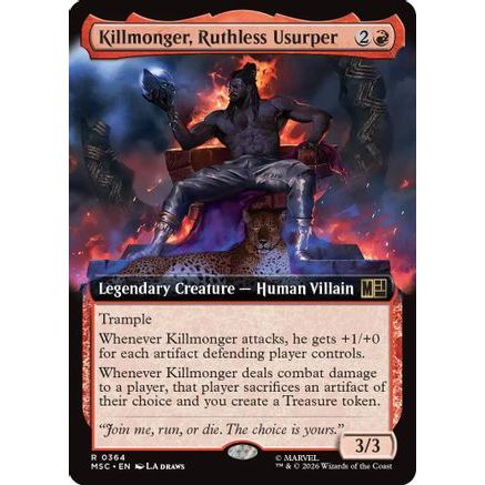 Killmonger, Ruthless Usurper (Extended Art) (MSC-364) - Commander: Marvel Super Heroes Foil