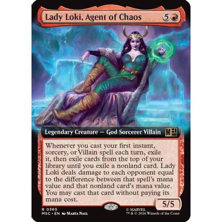 Lady Loki, Agent of Chaos (Extended Art) (MSC-365) - Commander: Marvel Super Heroes