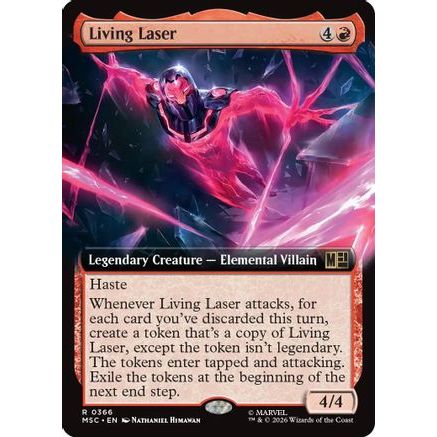 Living Laser (Extended Art) (MSC-366) - Commander: Marvel Super Heroes Foil