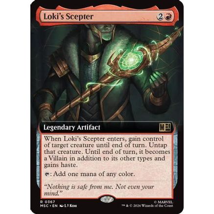 Loki's Scepter (Extended Art) (MSC-367) - Commander: Marvel Super Heroes
