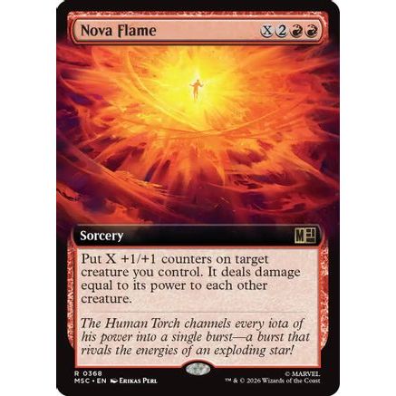 Nova Flame (Extended Art) (MSC-368) - Commander: Marvel Super Heroes