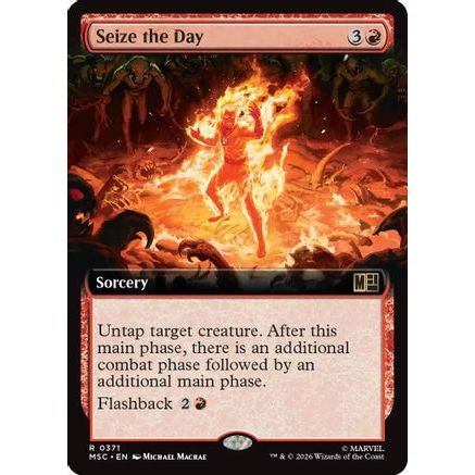 Seize the Day (Extended Art) (MSC-371) - Commander: Marvel Super Heroes Foil