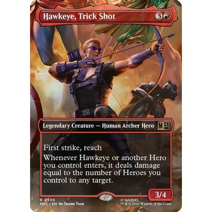Hawkeye, Trick Shot (Borderless) (MSC-506) - Commander: Marvel Super Heroes
