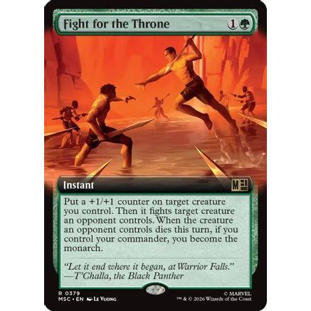 Fight for the Throne (Extended Art) (MSC-379) - Commander: Marvel Super Heroes Foil