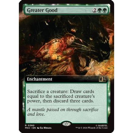 Greater Good (Extended Art) (MSC-380) - Commander: Marvel Super Heroes Foil