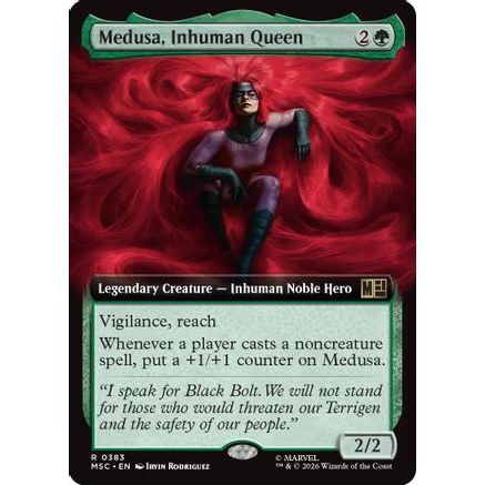 Medusa, Inhuman Queen (Extended Art) (MSC-383) - Commander: Marvel Super Heroes Foil