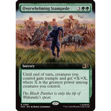 Overwhelming Stampede (Extended Art) (MSC-385) - Commander: Marvel Super Heroes Foil