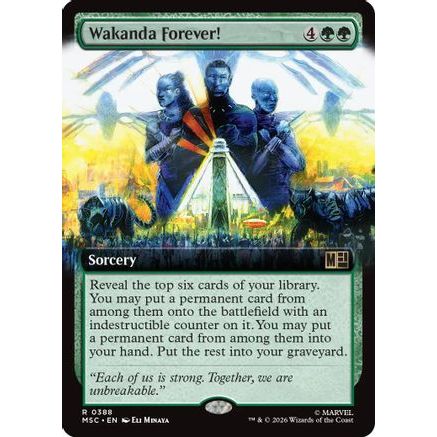 Wakanda Forever! (Extended Art) (MSC-388) - Commander: Marvel Super Heroes Foil