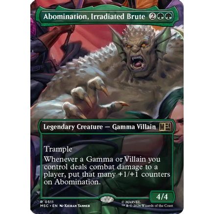Abomination, Irradiated Brute (Borderless) (MSC-511) - Commander: Marvel Super Heroes