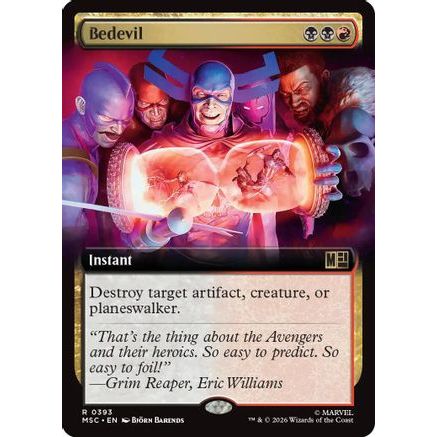 Bedevil (Extended Art) (MSC-393) - Commander: Marvel Super Heroes Foil
