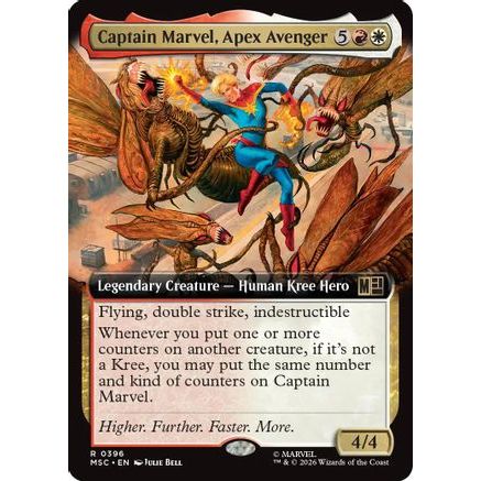 Captain Marvel, Apex Avenger (Extended Art) (MSC-396) - Commander: Marvel Super Heroes