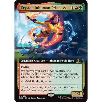 Crystal, Inhuman Princess (Extended Art) (MSC-398) - Commander: Marvel Super Heroes