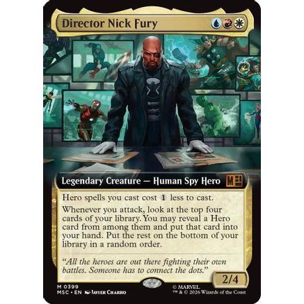 Director Nick Fury (Extended Art) (MSC-399) - Commander: Marvel Super Heroes