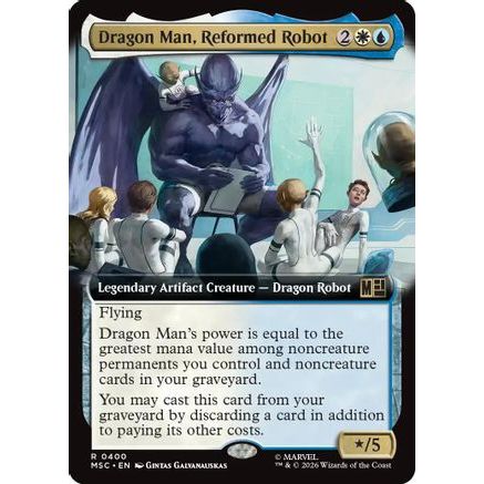 Dragon Man, Reformed Robot (Extended Art) (MSC-400) - Commander: Marvel Super Heroes