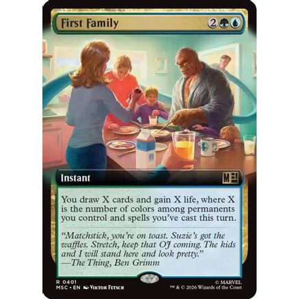 First Family (Extended Art) (MSC-401) - Commander: Marvel Super Heroes Foil