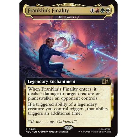 Franklin's Finality - Annie Joins Up (Extended Art) (MSC-403) - Commander: Marvel Super Heroes Foil