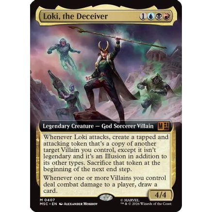 Loki, the Deceiver (Extended Art) (MSC-407) - Commander: Marvel Super Heroes Foil