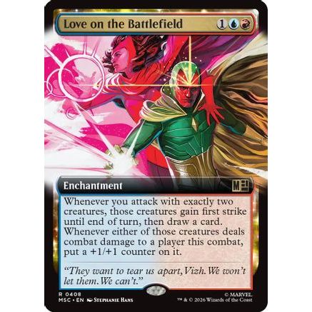 Love on the Battlefield (Extended Art) (MSC-408) - Commander: Marvel Super Heroes Foil