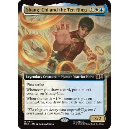Shang-Chi and the Ten Rings (Extended Art) (MSC-415) - Commander: Marvel Super Heroes Foil