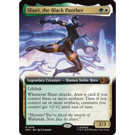 Shuri, the Black Panther (Extended Art) (MSC-416) - Commander: Marvel Super Heroes
