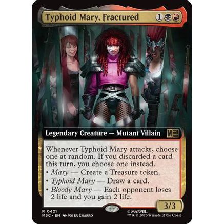 Typhoid Mary, Fractured (Extended Art) (MSC-421) - Commander: Marvel Super Heroes