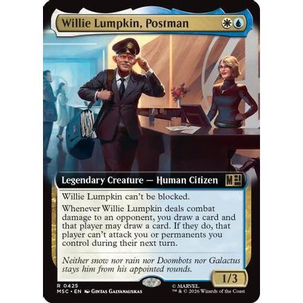 Willie Lumpkin, Postman (Extended Art) (MSC-425) - Commander: Marvel Super Heroes Foil