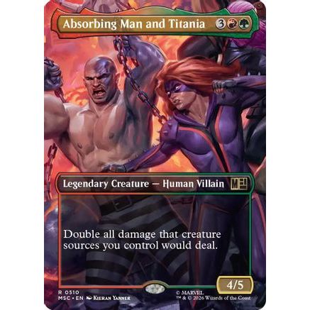 Absorbing Man and Titania (Borderless) (MSC-510) - Commander: Marvel Super Heroes