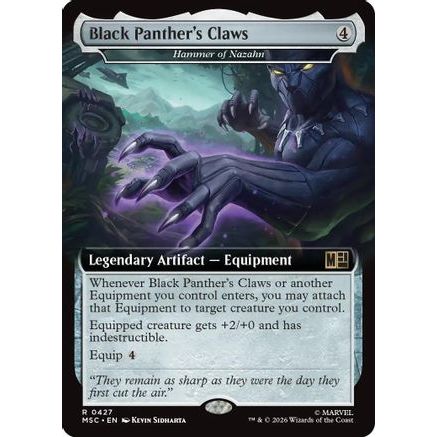 Black Panther's Claws (Extended Art) (MSC-427) - Commander: Marvel Super Heroes