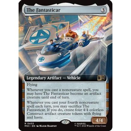 The Fantasticar (Extended Art) (MSC-433) - Commander: Marvel Super Heroes Foil