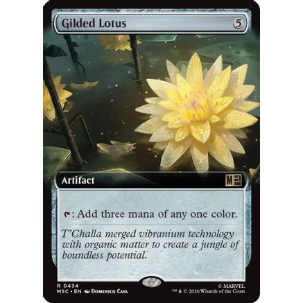 Gilded Lotus (Extended Art) (MSC-434) - Commander: Marvel Super Heroes Foil