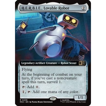 H.E.R.B.I.E., Lovable Robot (Extended Art) (MSC-436) - Commander: Marvel Super Heroes Foil