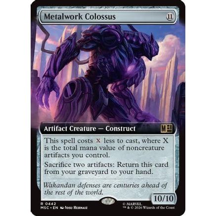 Metalwork Colossus (Extended Art) (MSC-442) - Commander: Marvel Super Heroes Foil