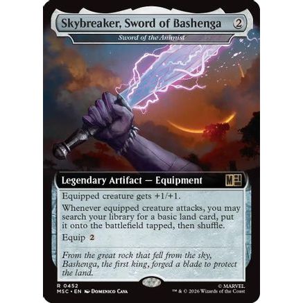 Skybreaker, Sword of Bashenga - Sword of the Animist (Extended Art) (MSC-452) - Commander: Marvel Super Heroes Foil