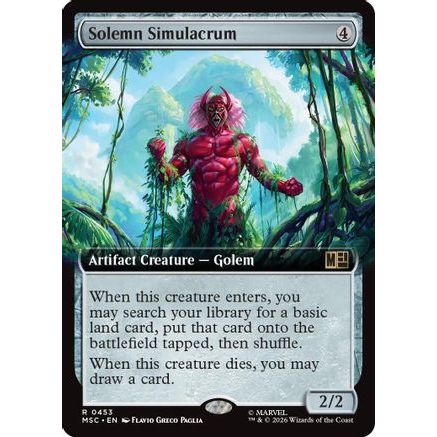 Solemn Simulacrum (Extended Art) (MSC-453) - Commander: Marvel Super Heroes