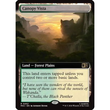 Canopy Vista (Extended Art) (MSC-462) - Commander: Marvel Super Heroes Foil