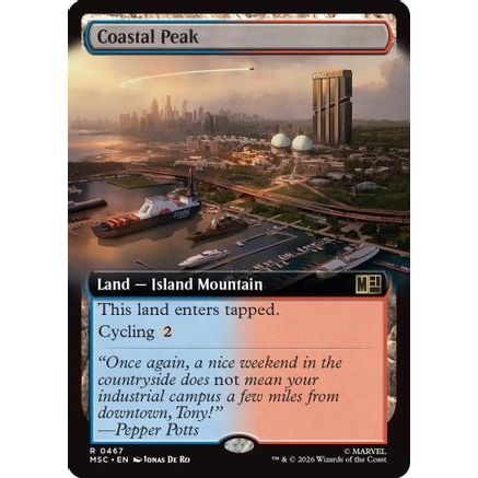 Coastal Peak (Extended Art) (MSC-467) - Commander: Marvel Super Heroes Foil