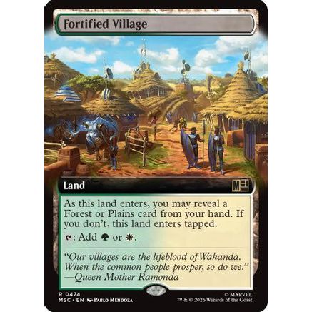 Fortified Village (Extended Art) (MSC-474) - Commander: Marvel Super Heroes
