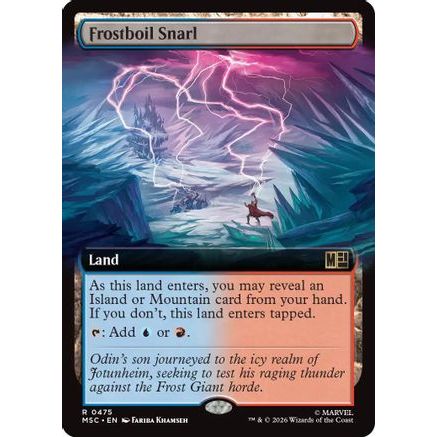 Frostboil Snarl (Extended Art) (MSC-475) - Commander: Marvel Super Heroes Foil
