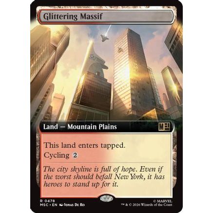 Glittering Massif (Extended Art) (MSC-478) - Commander: Marvel Super Heroes