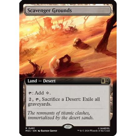 Scavenger Grounds (Extended Art) (MSC-491) - Commander: Marvel Super Heroes Foil